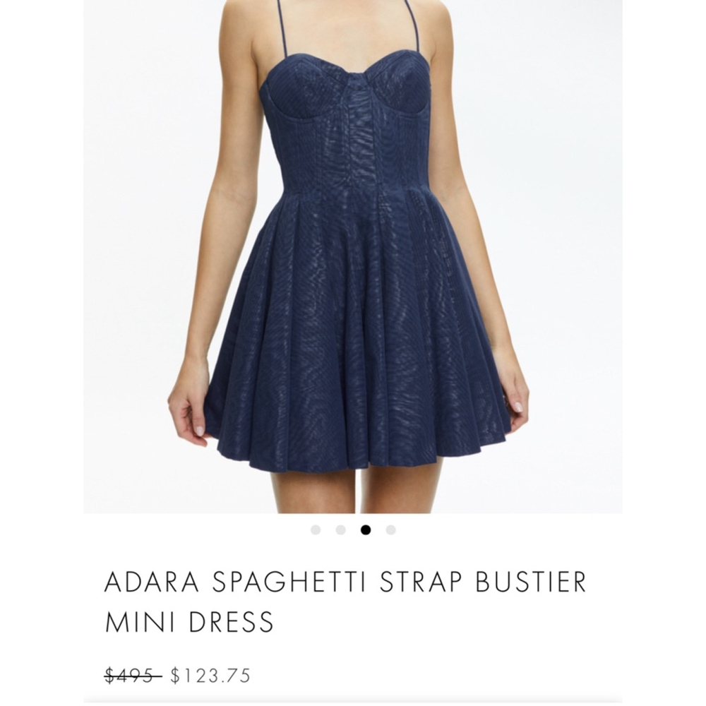 Alice + Olivia Adara Bustier Mini Dress, Size 6 $495 MSRP